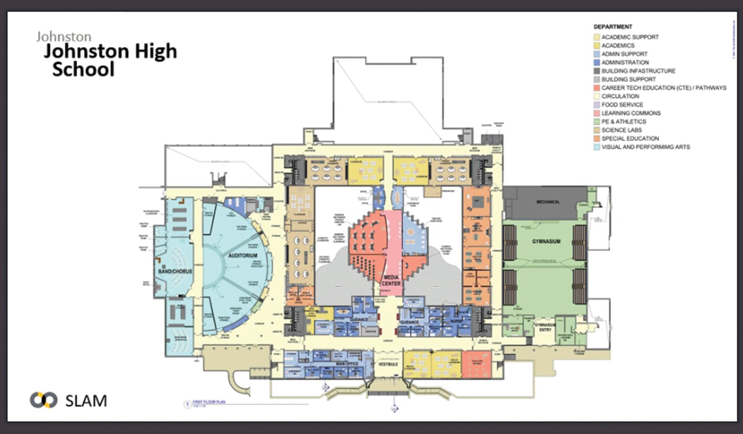 NEW JHS: Planners hope to unveil the new modernized high school in late summer of 2024. The new Johnston High School will cover approximately 799 students in grades 9-12.